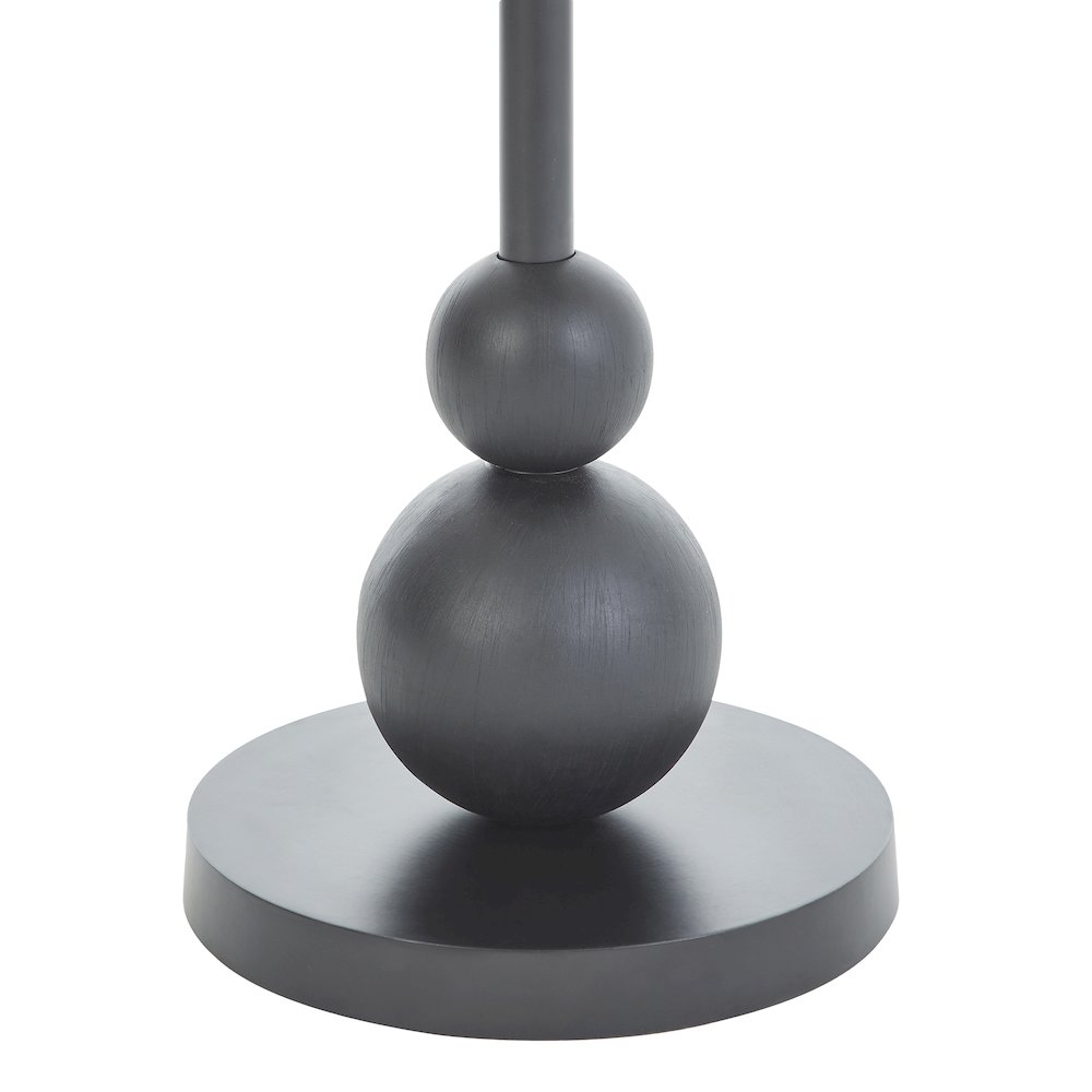 Corrine Indoor Aluminum Table, Matte Black. Picture 5