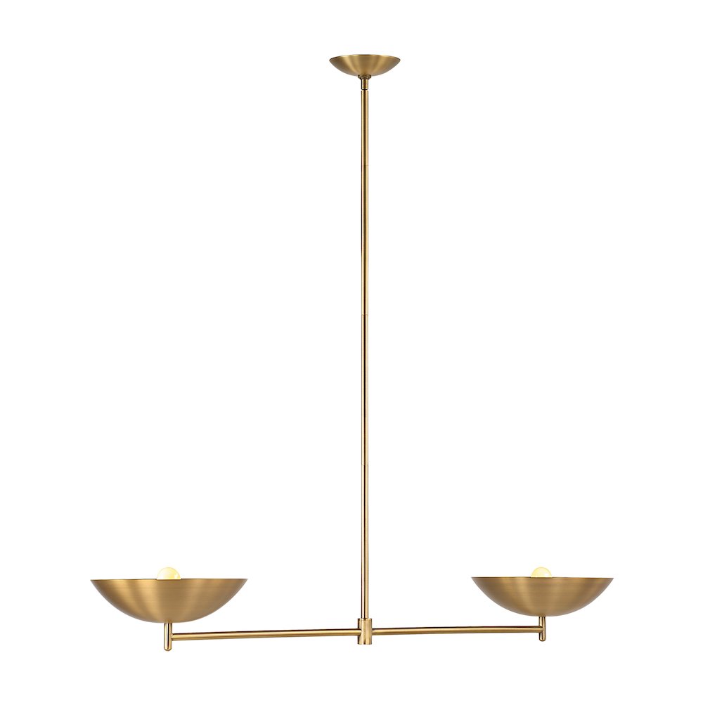 Waxlow 64.5" Height Ceiling Fixture, Plated Dark Antique Brushed Brass. Picture 5
