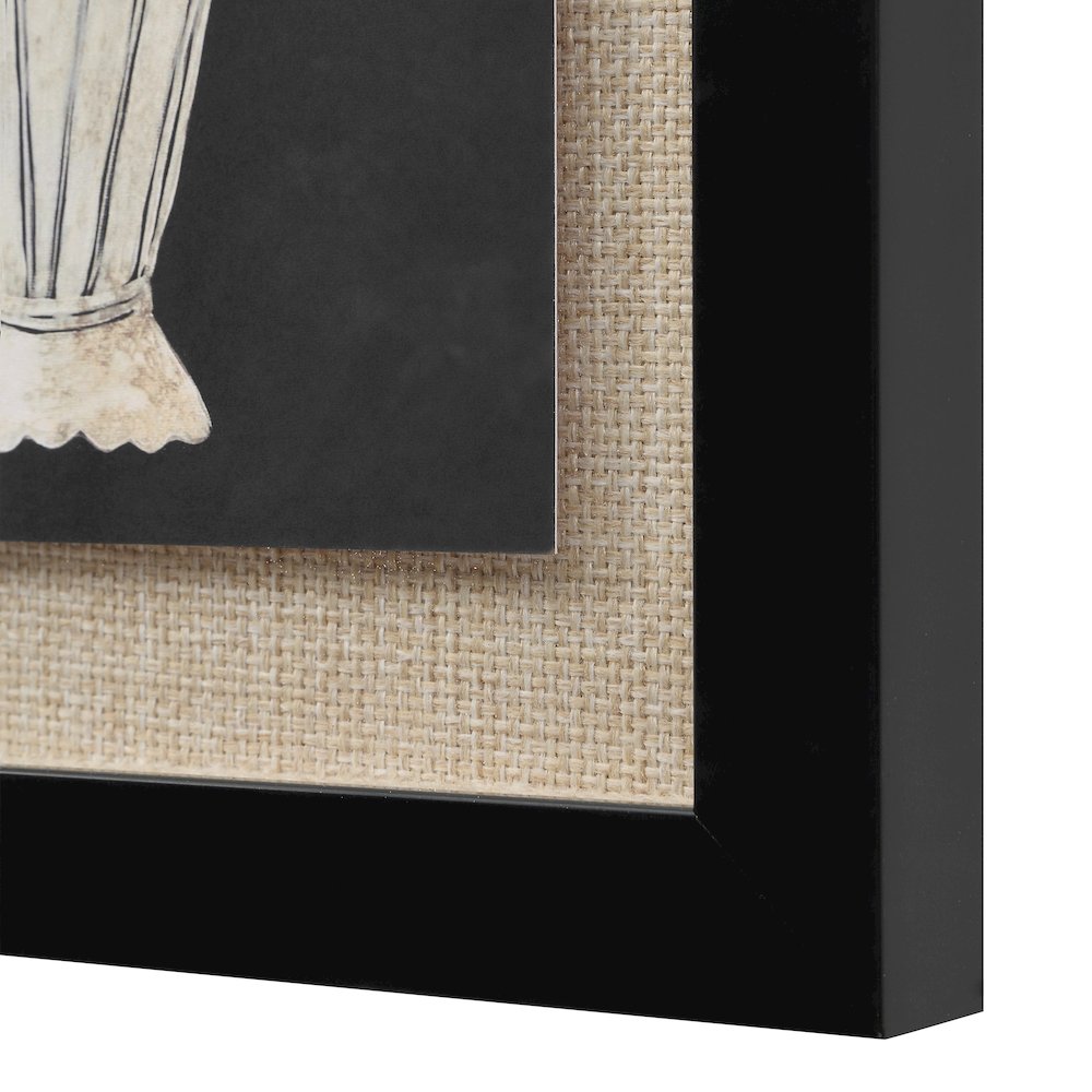 Tecoma 9" Wide Wall Decor, Matte Black. Picture 5