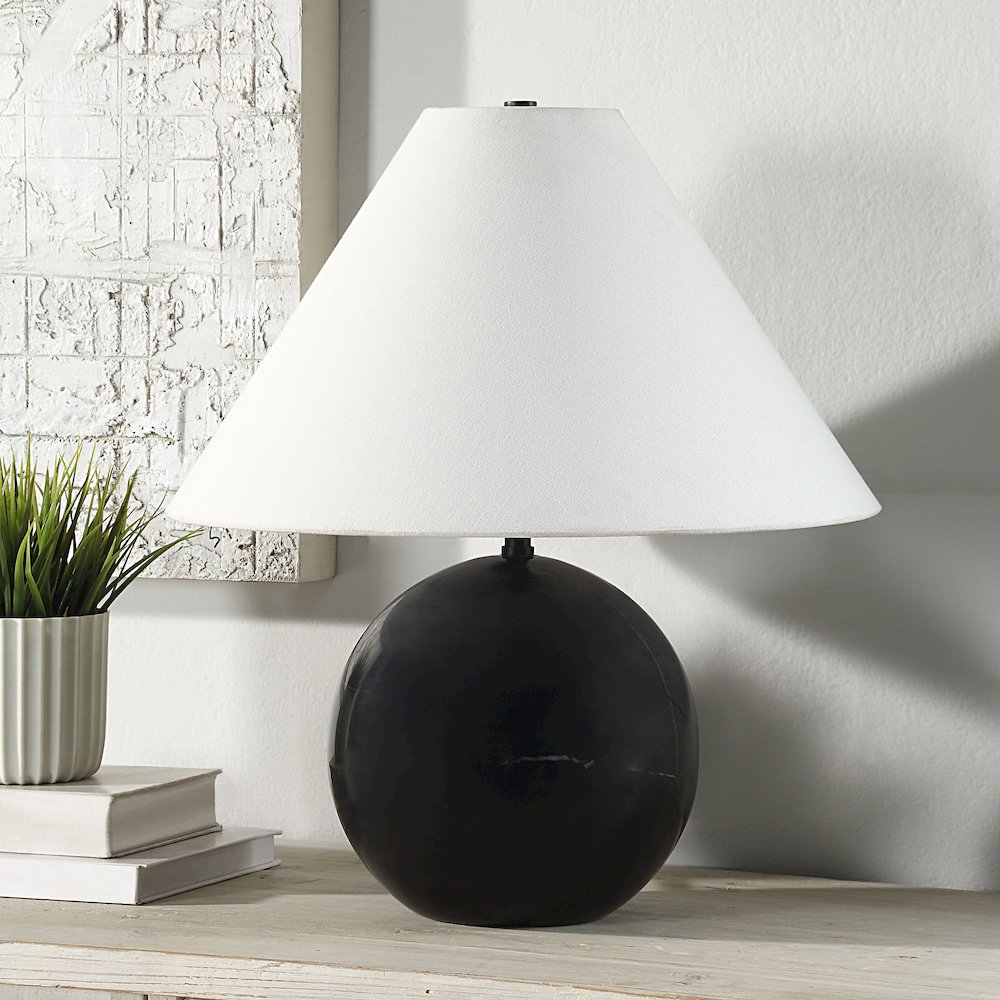 Brienne Table Lamp In Black Color. Picture 2
