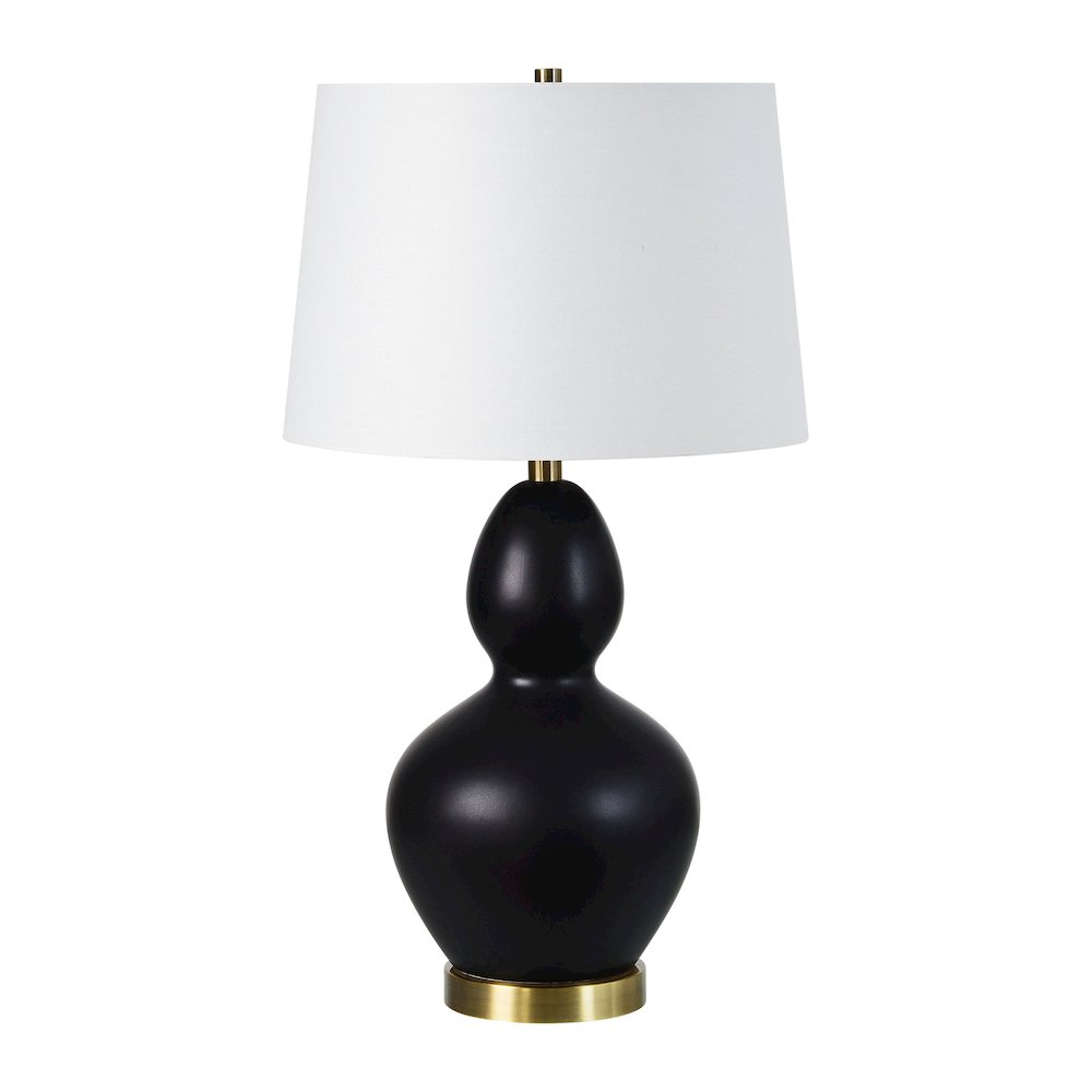 Kamilia 26.75" Length Table Lamp- Set of two, Matte Black. Picture 4