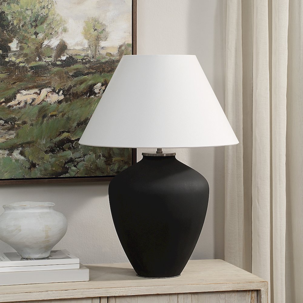 Jennie 27.5" Height Table Lamp, Black. Picture 2