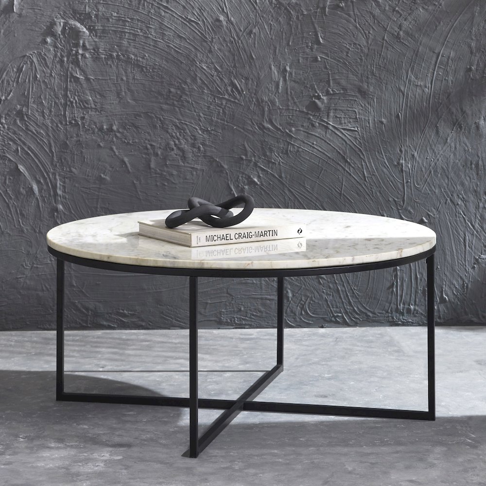 Livia MATTE BLACK COFFEE TABLE. Picture 2