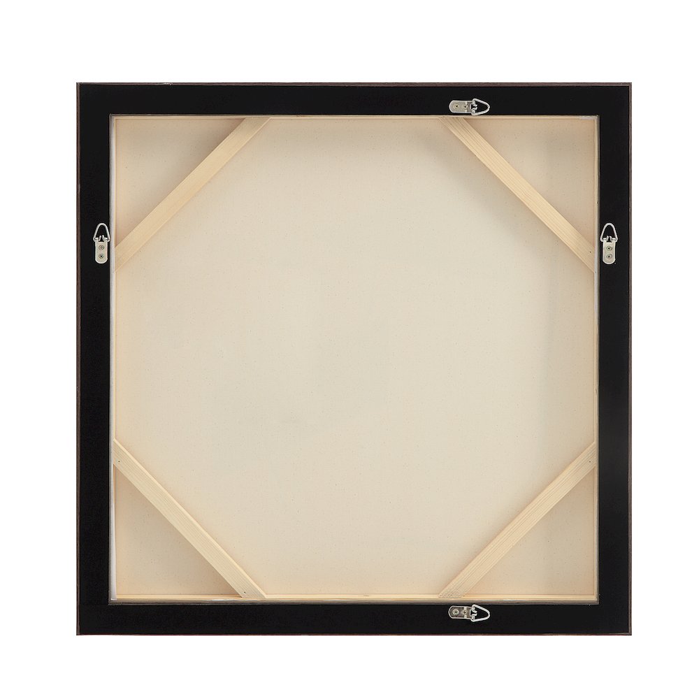 Lacadie 30.1" Wide Canvas Art With Wood Frame, Dark Brown. Picture 4