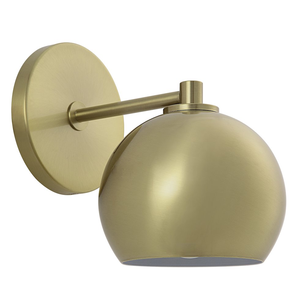 Mattia 7.5" Burnished Brass 1-Light Wall Sconce. Picture 1