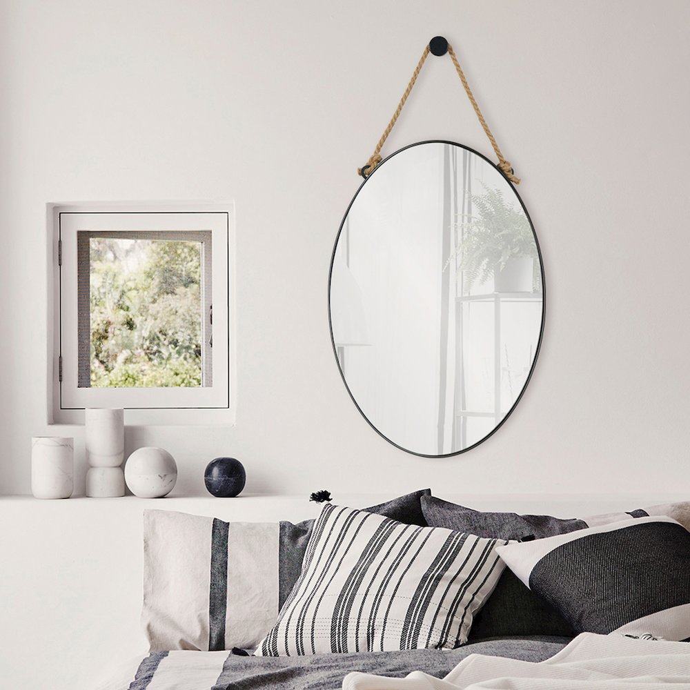 Parbuckle 22 in. x 42 in. Oval Mirror. Picture 7