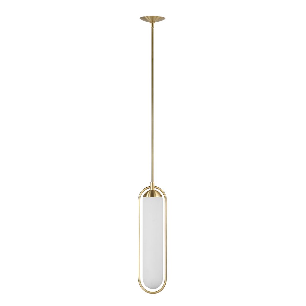 Thurles 83.5" Height Ceiling Fixture, Milk White. Picture 1