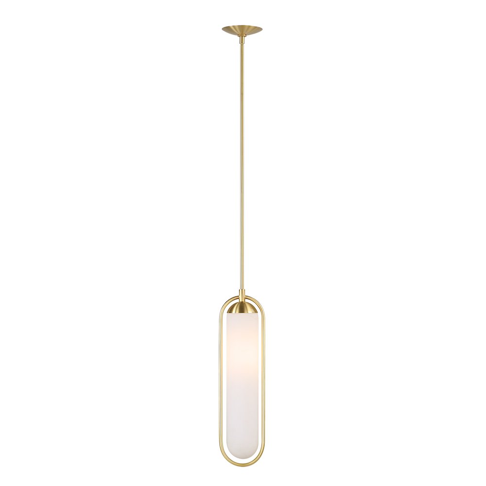 Thurles 83.5" Height Ceiling Fixture, Milk White. Picture 5
