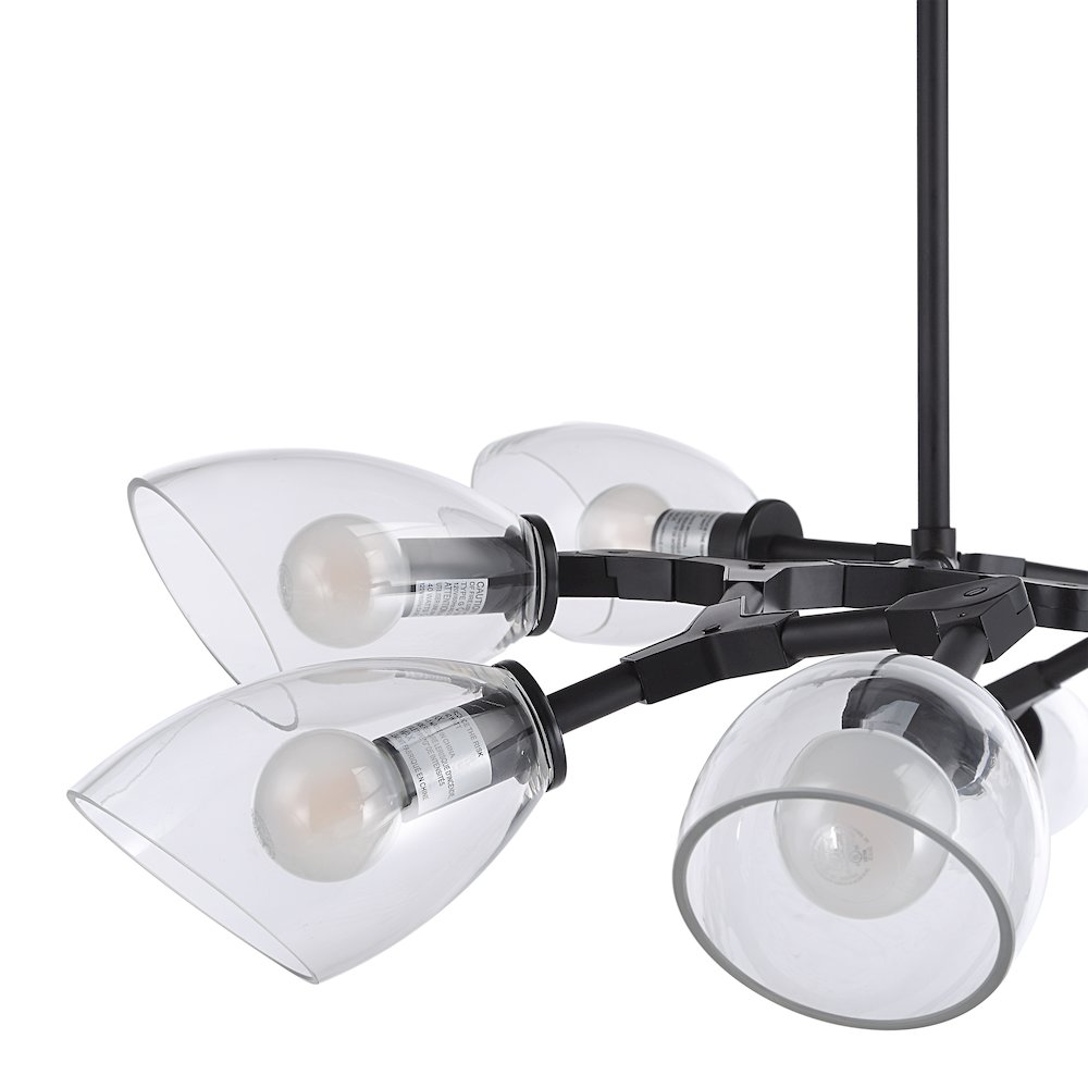 Camino Ceiling Fixture In Black Color. Picture 4
