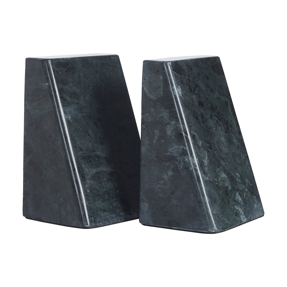 Poema Bookends, Green Sanwar Marble. Picture 3