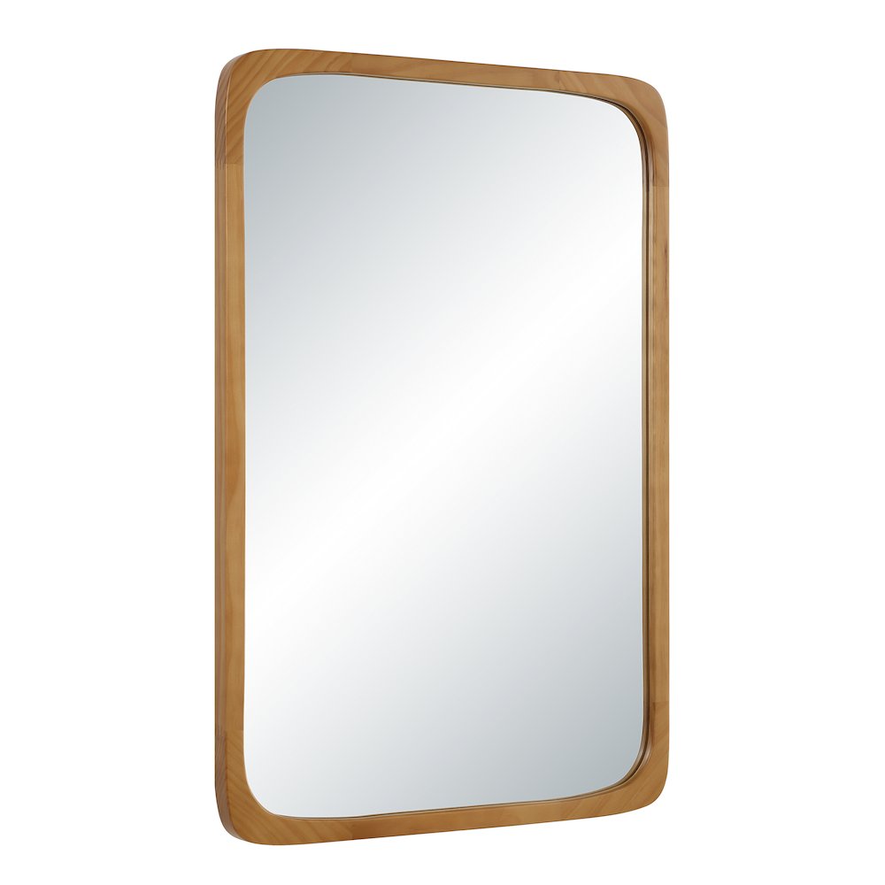 Scisto 36" H x 24" W Wall Mirror, Beige. Picture 3