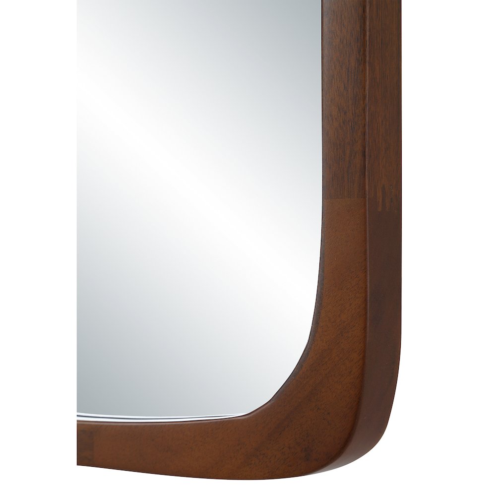 Sisley 36" H x 24" W Wall Mirror, Brown. Picture 3