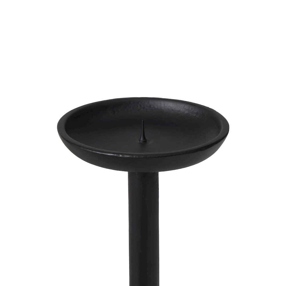 Anika Candle Holder, Matte Black. Picture 3