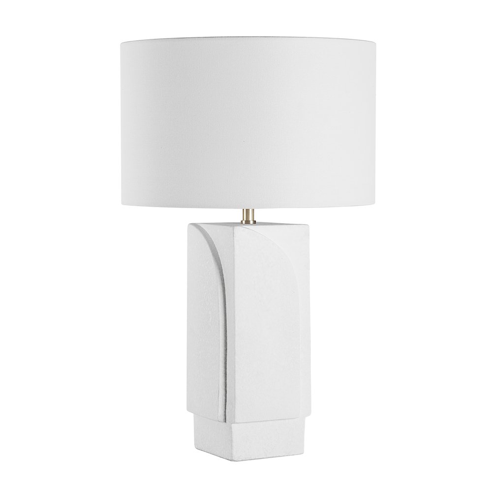 Scavo Table Lamp In White Color. Picture 3
