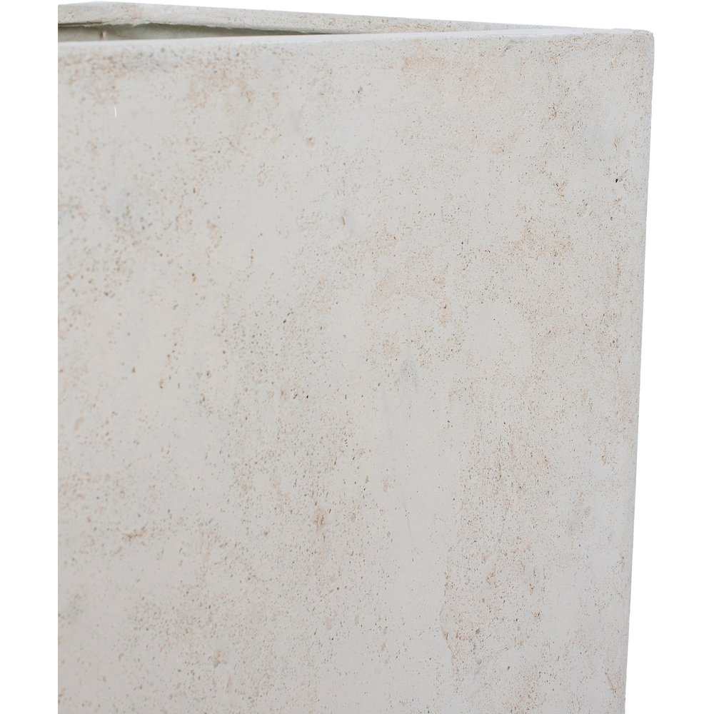 ALONA BEIGE TAUPE CUBE PLANTER. Picture 4