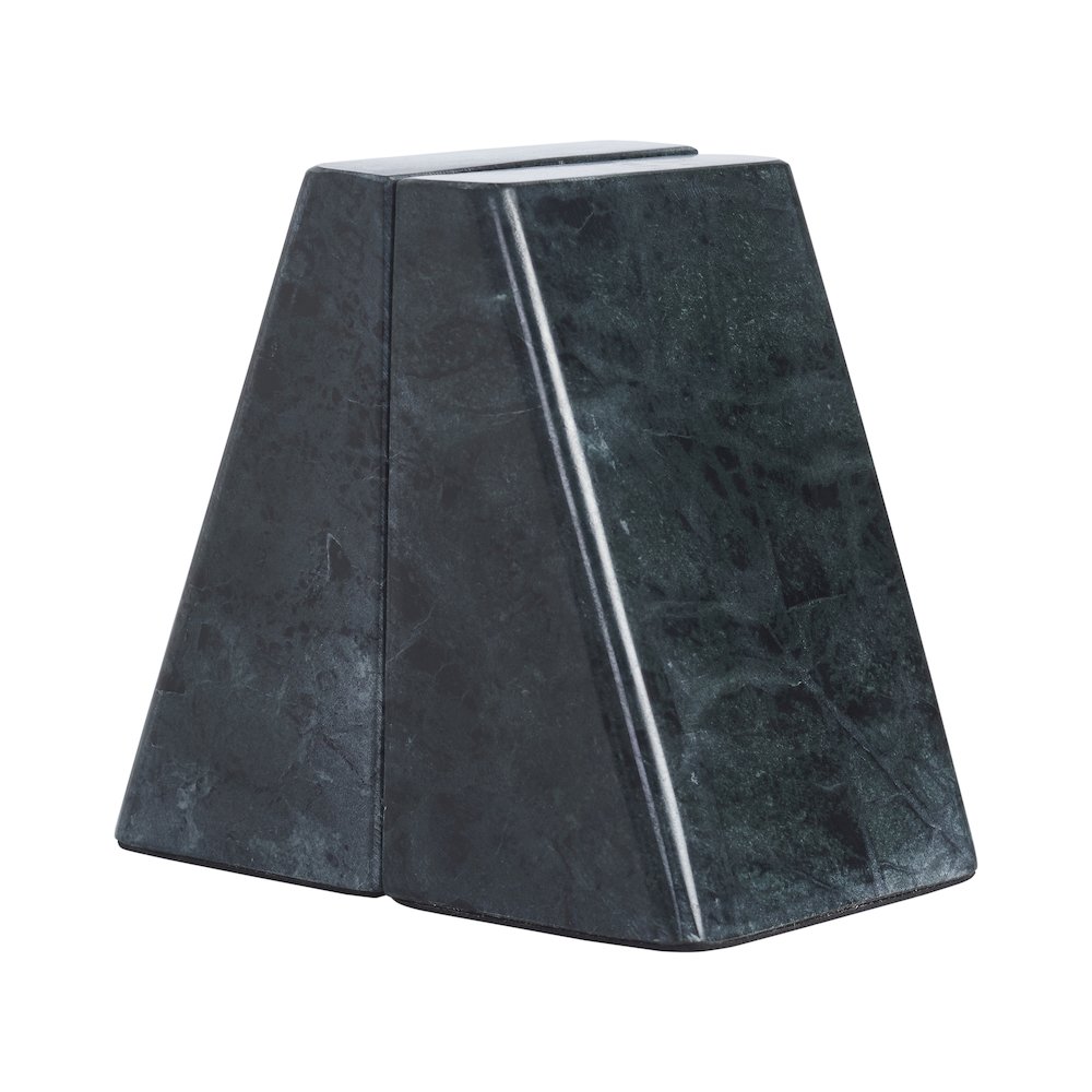 Poema Bookends, Green Sanwar Marble. Picture 5
