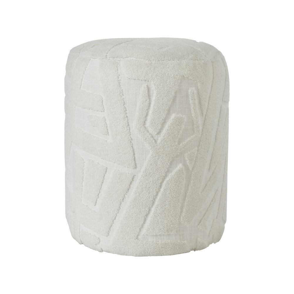 Trento Stool In White Color. Picture 1