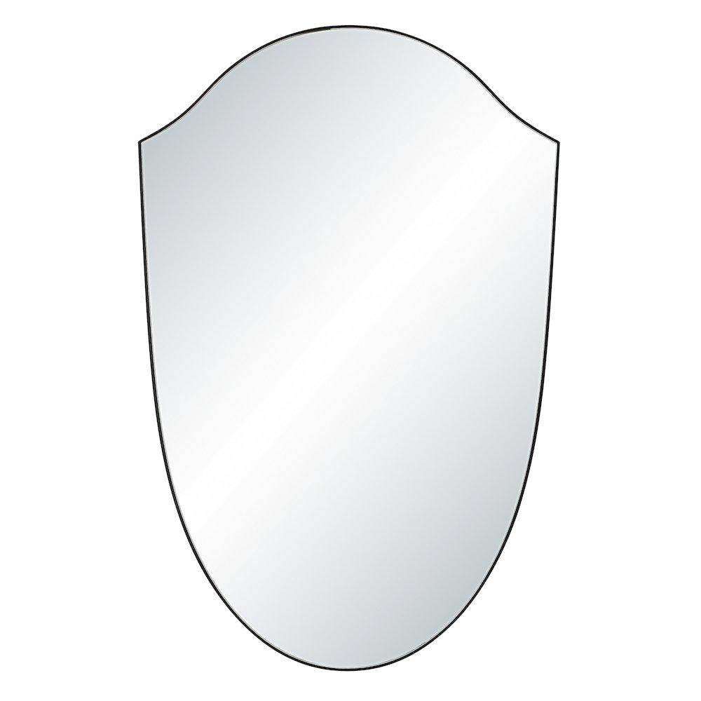 Ryker 40" H x 26" W Wall Mirror, Black. Picture 1