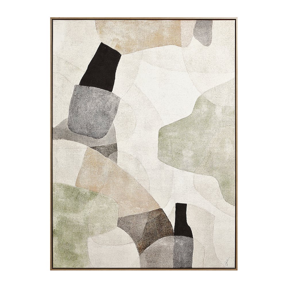 Nala 48" H x 36" W Canvas Art, Beige. Picture 1