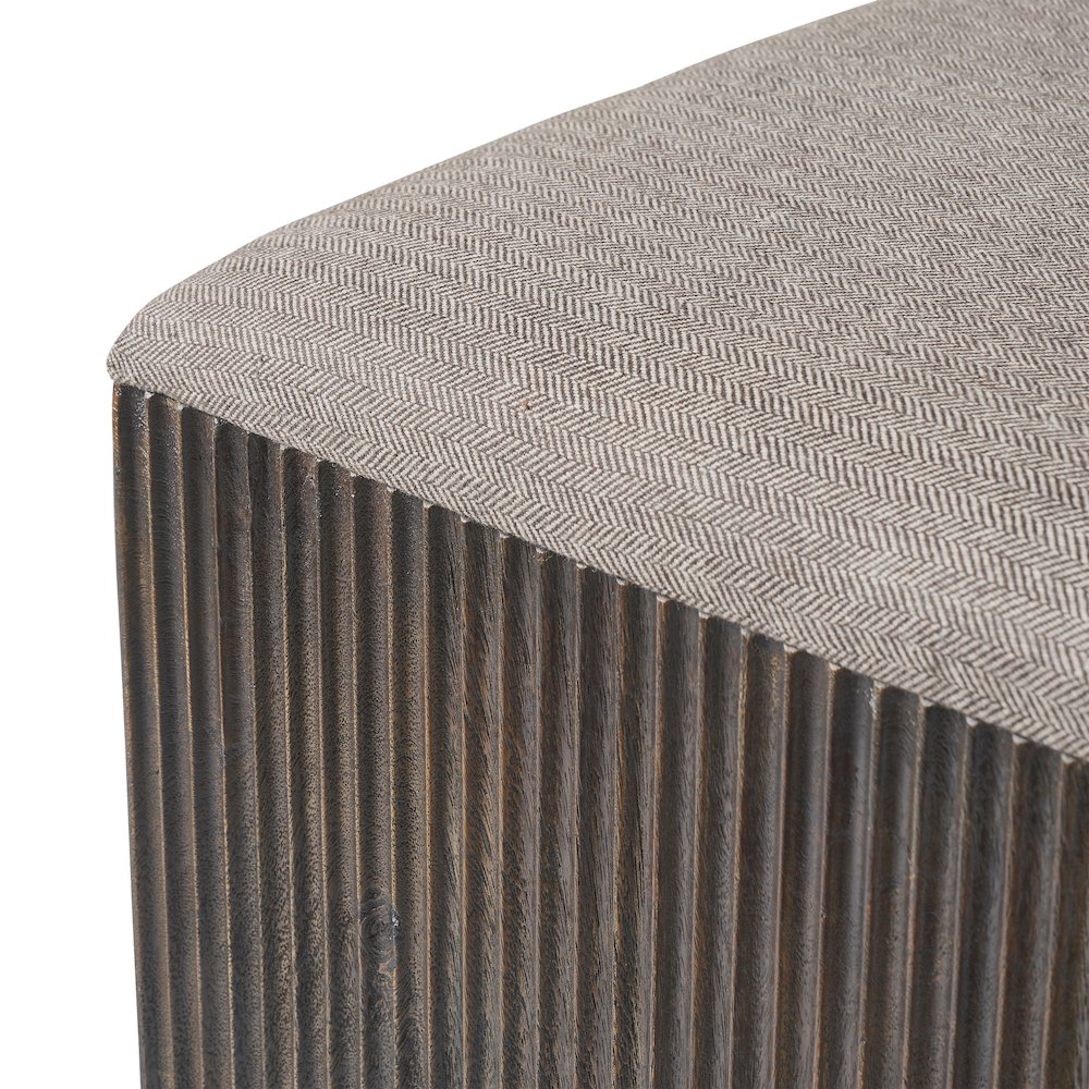 Tristan 18" Height Stool, Brown. Picture 7