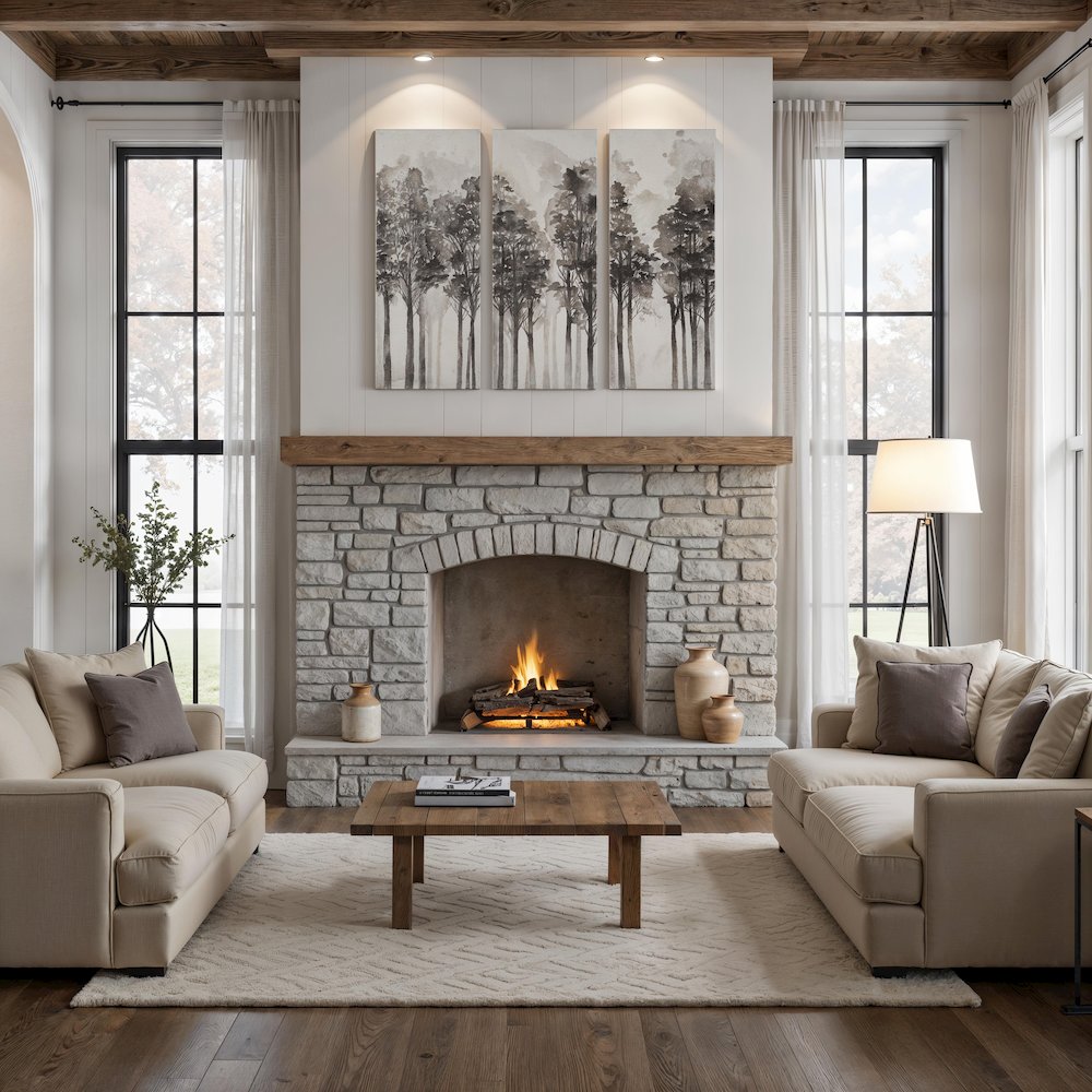 Branching Out 50" H x 20" W Canvas Art, (3 Piece Set). Picture 2