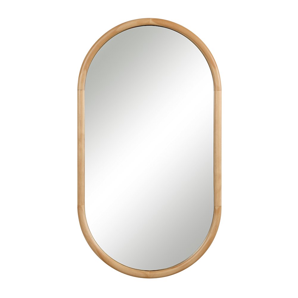 Puno 36" H x 20" W Wall Mirror, Brown. Picture 1
