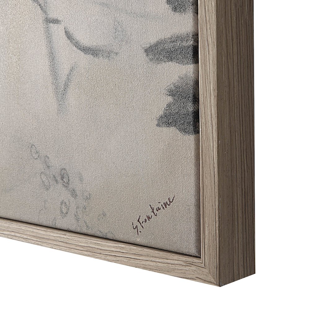 Kore 60" Wide Canvas Art, Grey. Picture 5