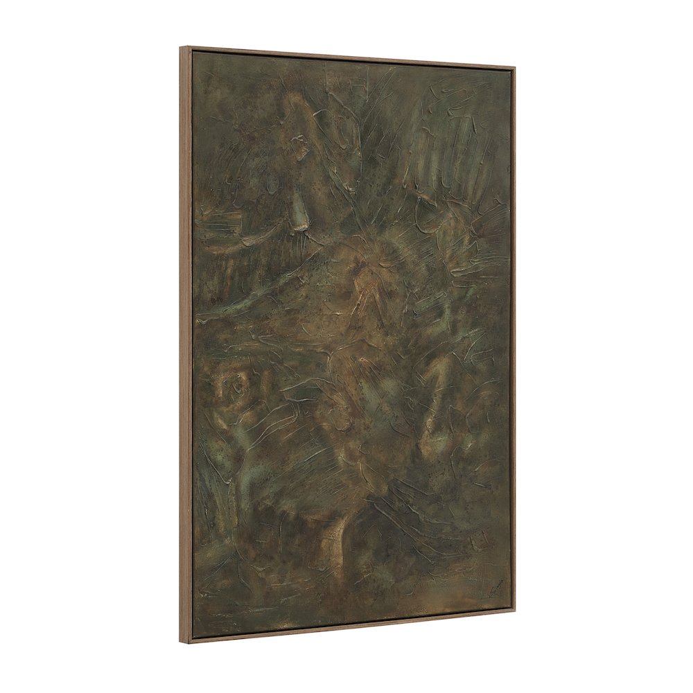 Beatrix 40" Wide Canvas Art with Wood Frame, Dark Oak. Picture 2