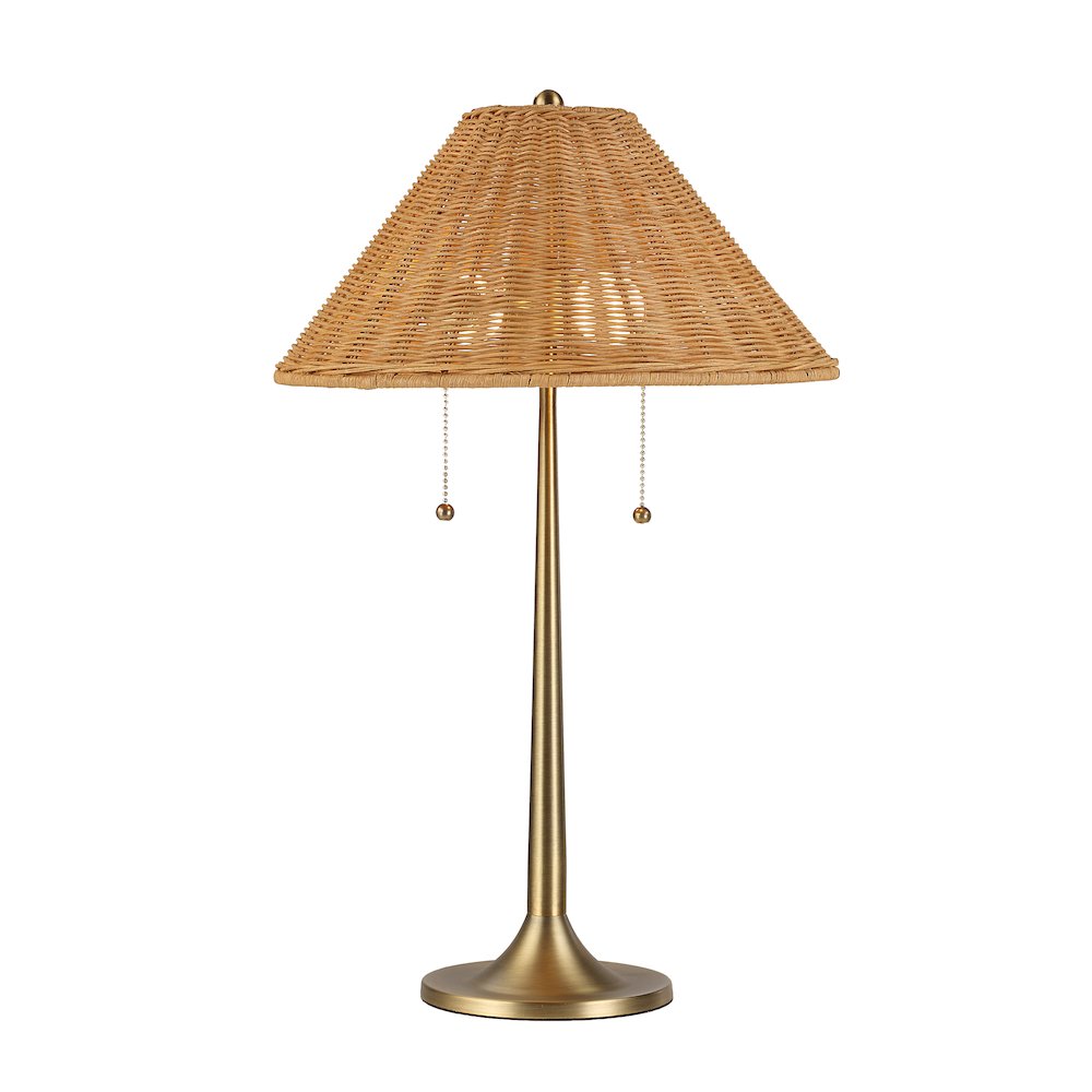 Viana 22" Height Table Lamp, Brown. Picture 4