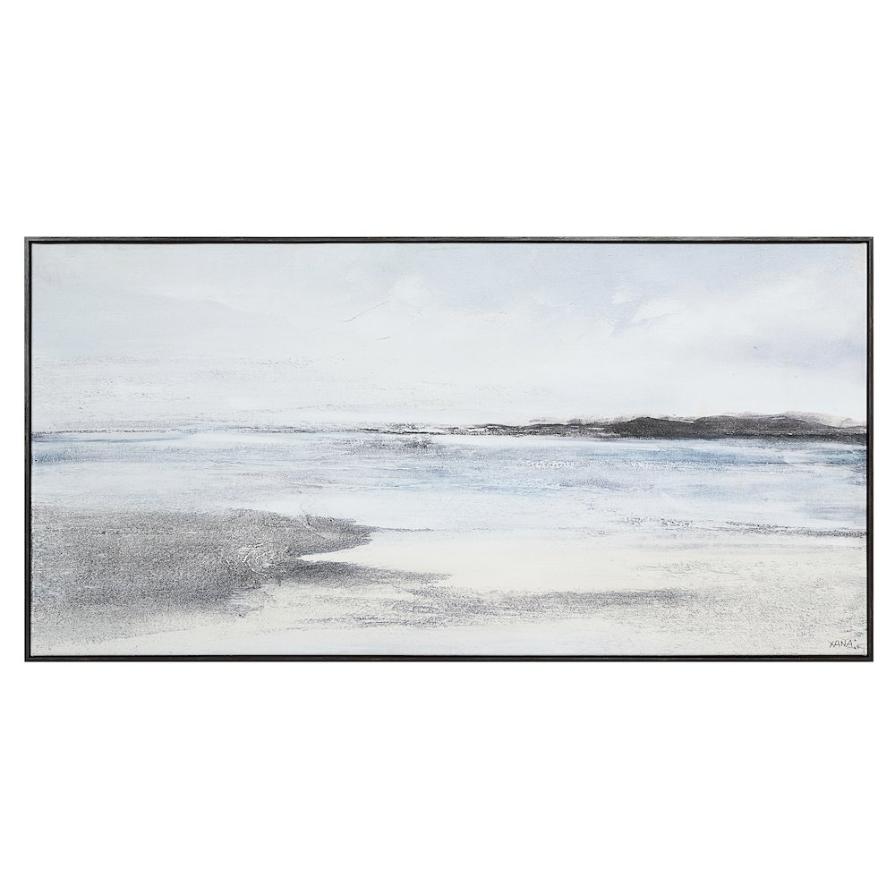 Balnea 30" H x 60" W Canvas Art, Blue. Picture 1