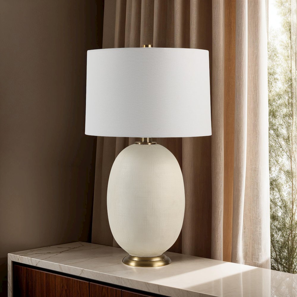 Cartagena 28.5" Height Table Lamp, White. Picture 2