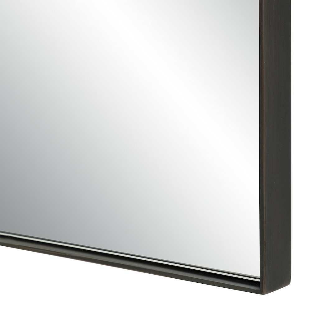 Eleanora 40" H x 40" W Wall Mirror, Aged Brass. Picture 3