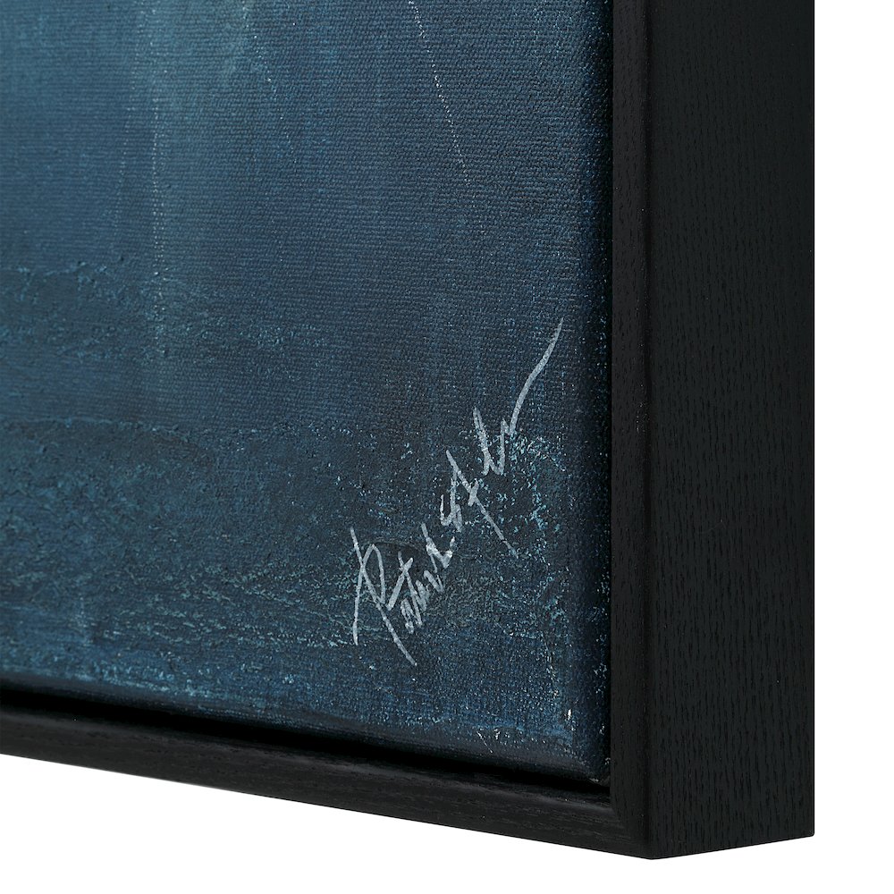 Gemma 40" Wide Canvas Art with Wood Frame, Black. Picture 5
