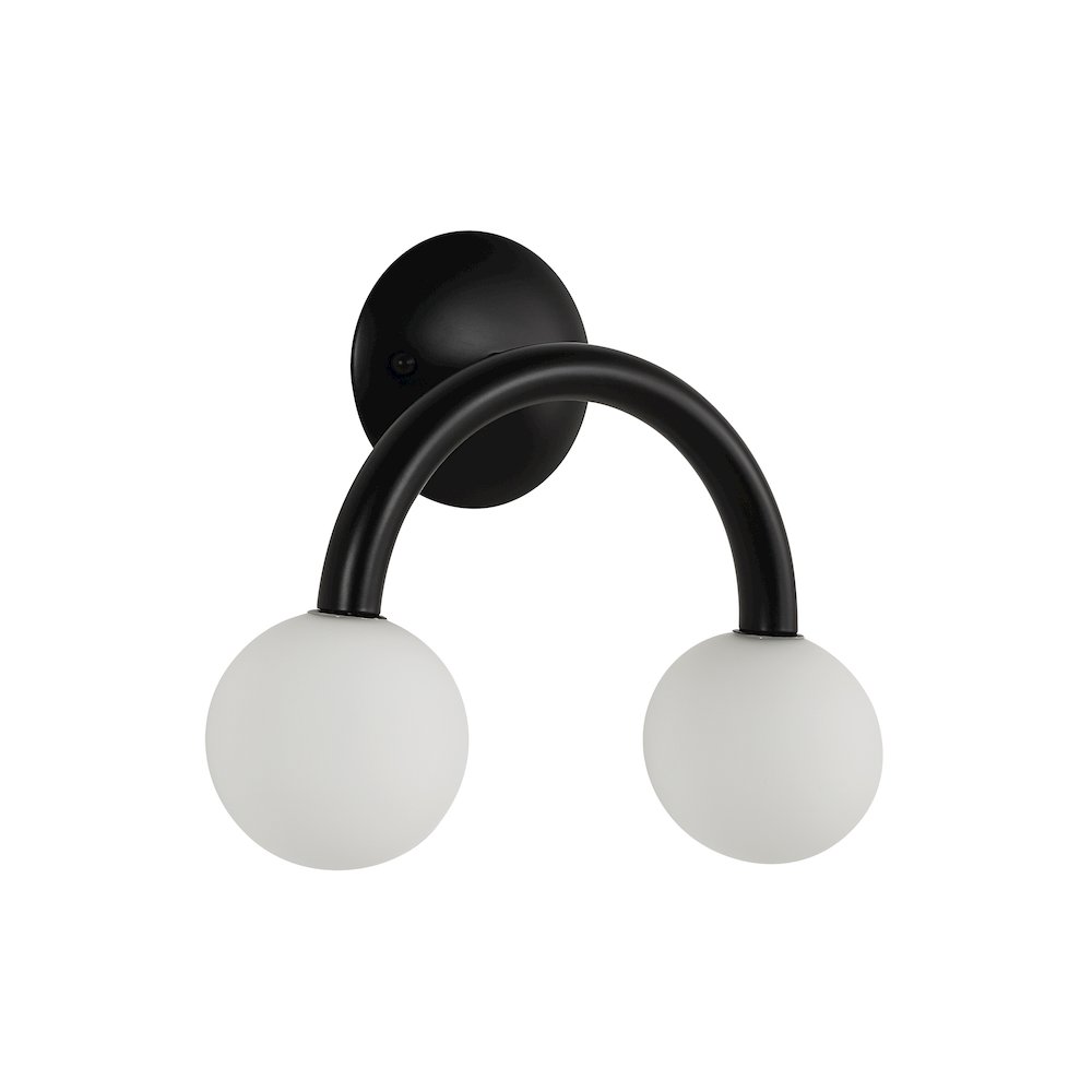 Santo 10.5" Height Wall Sconces, Matte Black. Picture 3