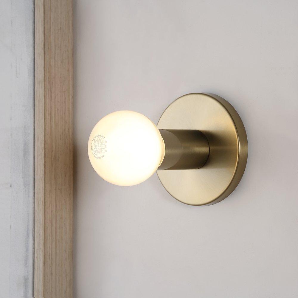 Dania 5" Burnished Brass 1-Light Wall Sconce. Picture 2