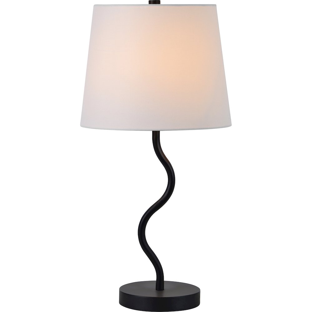 Mayssa 19.75" Length Table Lamp, Matte Black. Picture 4
