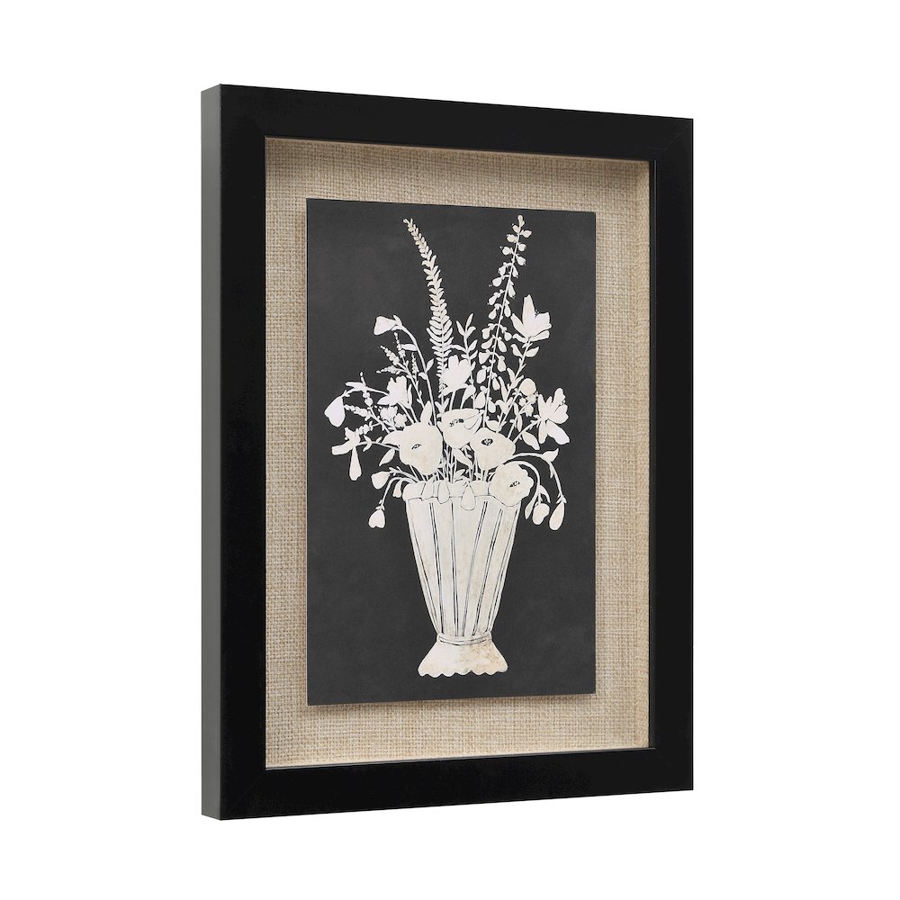 Tecoma 9" Wide Wall Decor, Matte Black. Picture 2