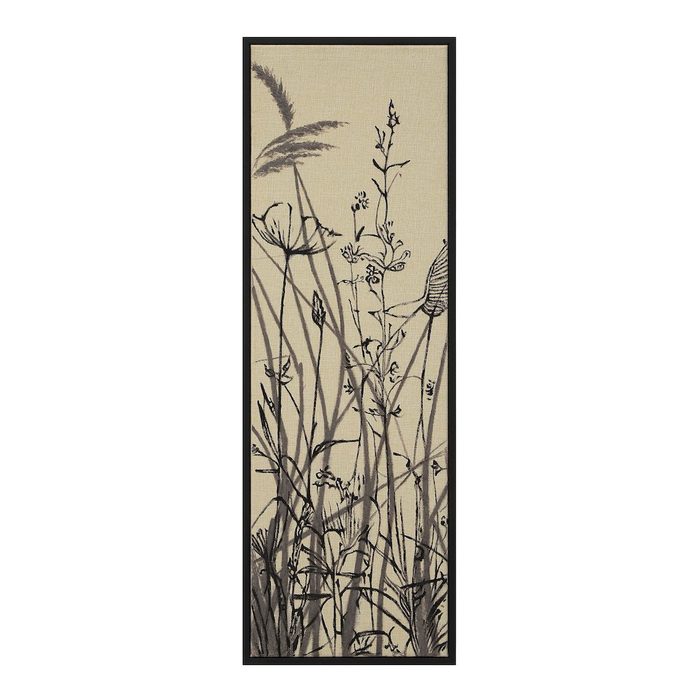 Karolina 15" Wide Canvas Art with Wood Frame, Black (2 Piece Set). Picture 6