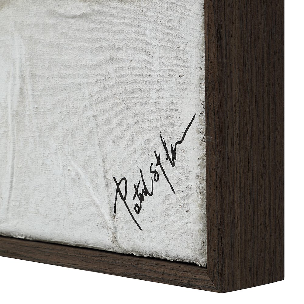 Sesamo 40" Wide Canvas Art with Wood Frame, Black Oak. Picture 5