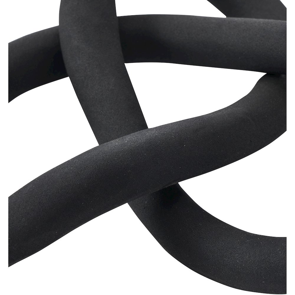 BINNA MATTE BLACK INFINITI KNOT DECORATIVE OBJECT. Picture 4