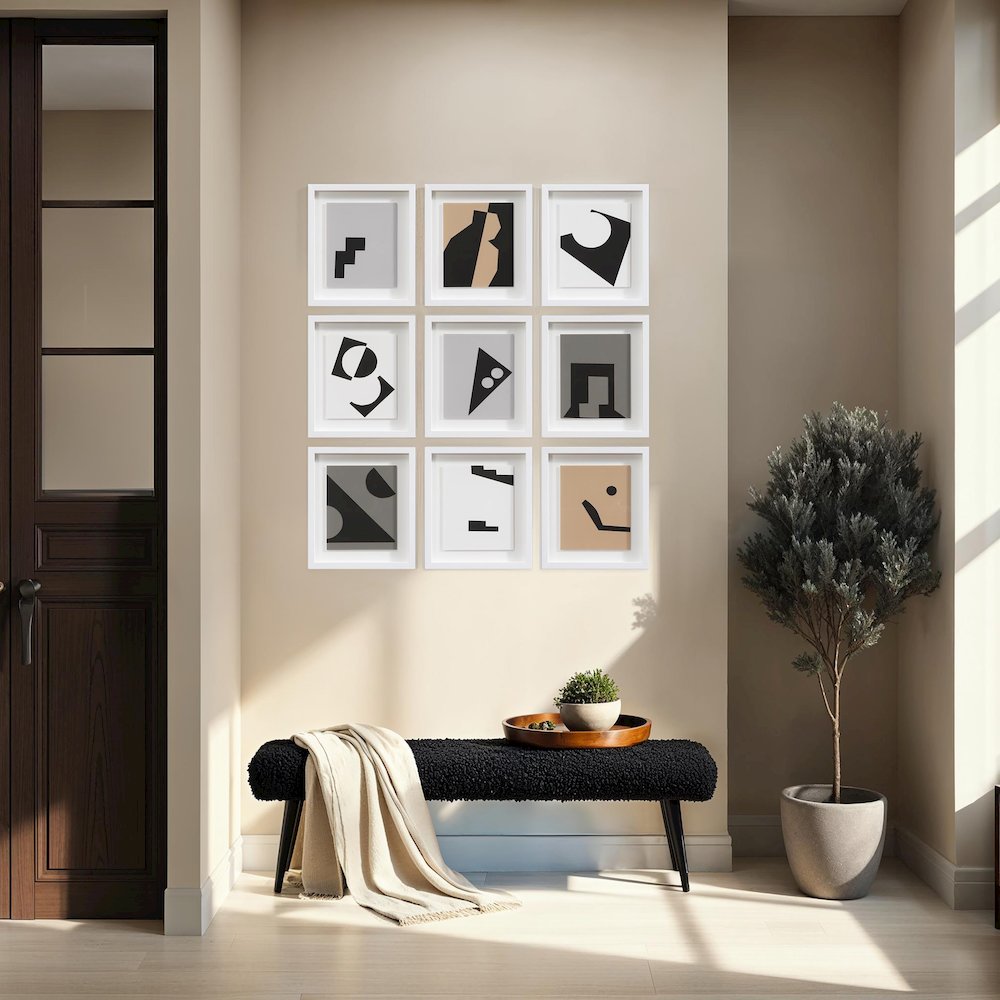 Ostra 13.25" Wide Wall Decor, Black. Picture 2
