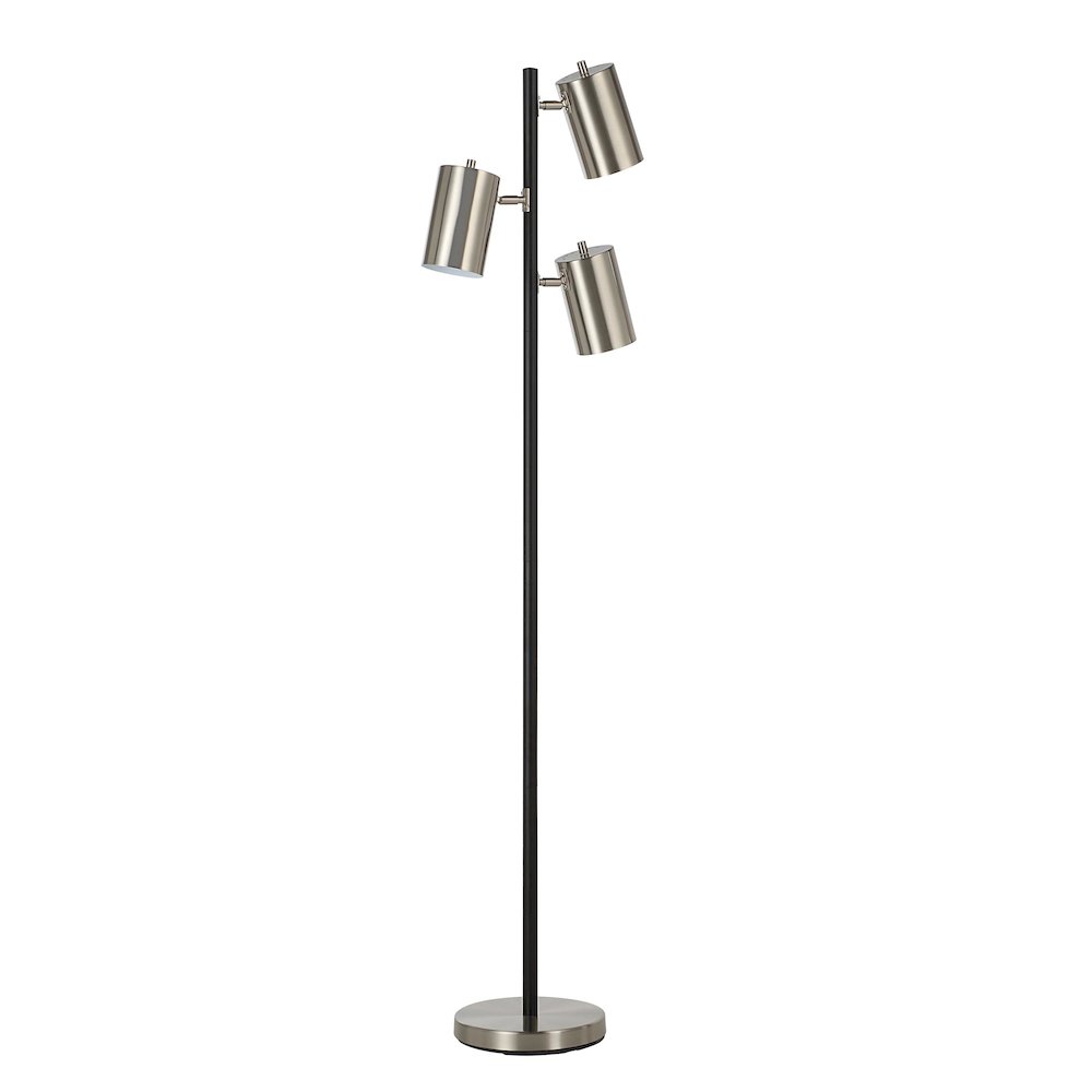 Meandros 63.5" Height Floor Lamp, Grey. Picture 3
