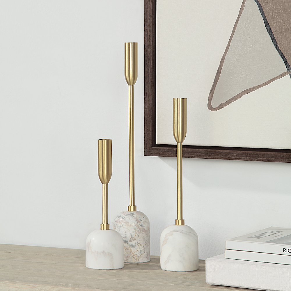 Marchesa Set Of 3 Tapered Candle Holder. Picture 2