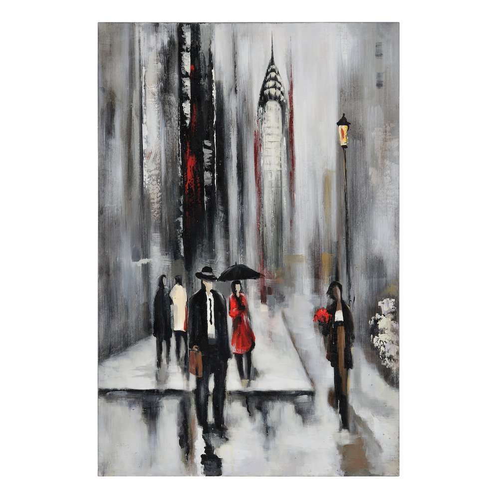 Bustling City II Canvas Wall Décor. Picture 1