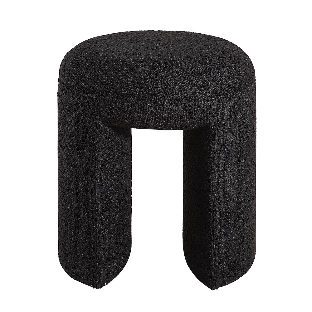 Amrah 16.93" Height Stool, Black. Picture 1