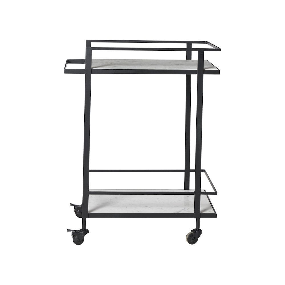 Colton Bar Cart In Black Color. Picture 1