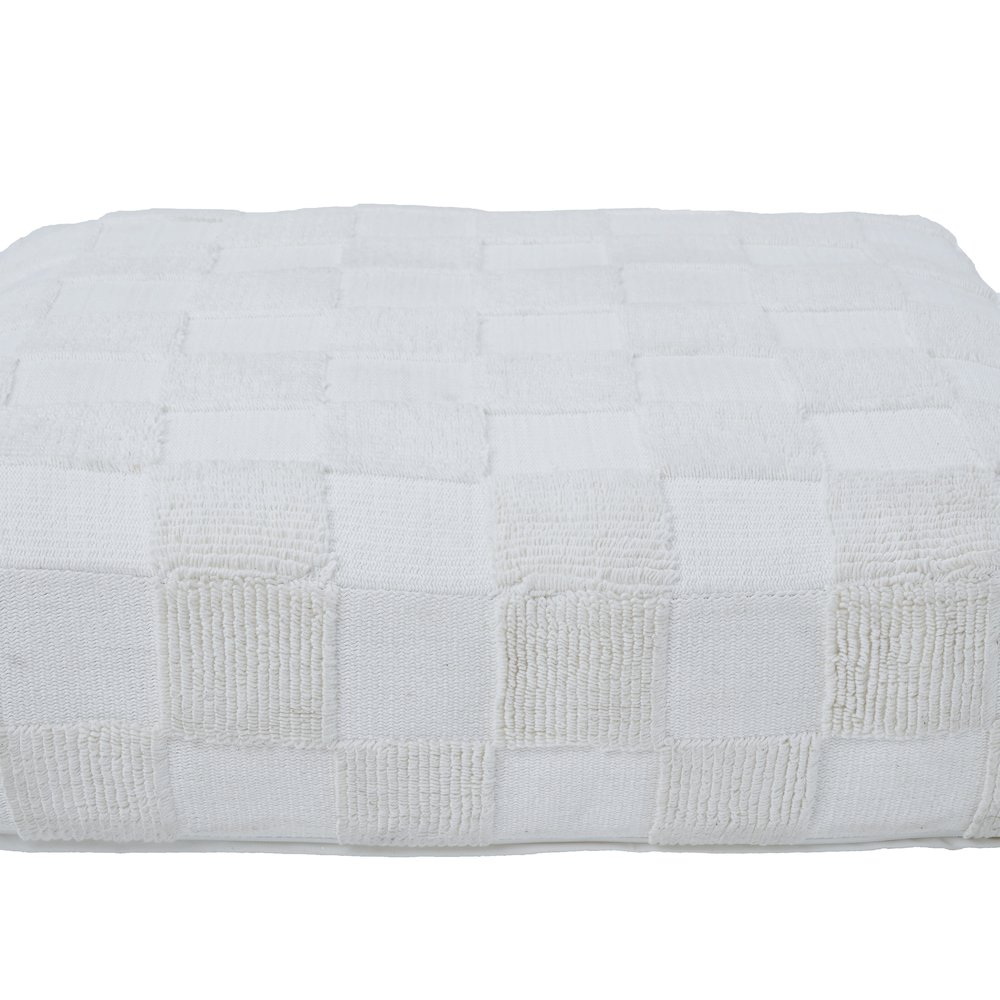 Persona Floor Pouf In White Color. Picture 3