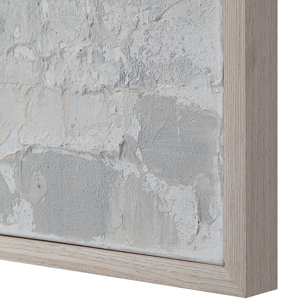 Heleni 30" Wide Canvas Art With Wood Frame, Cream. Picture 6