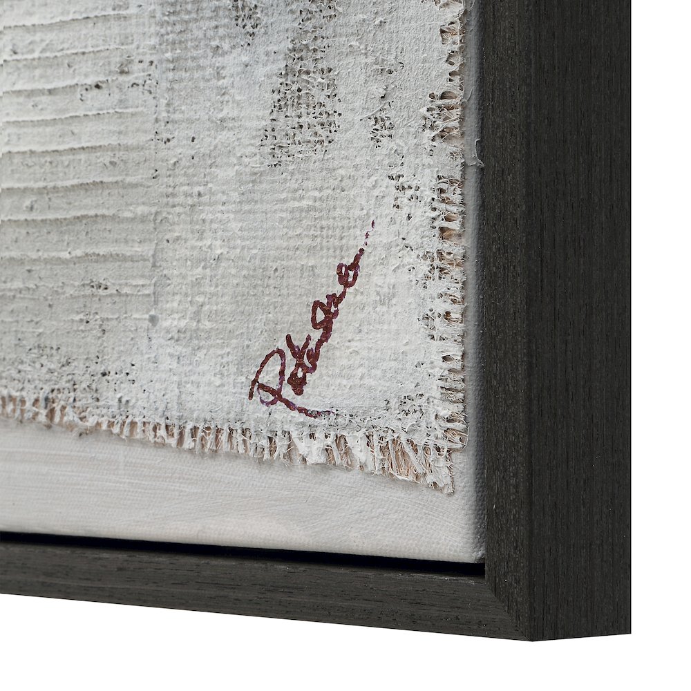 Zariah 45" Wide Canvas Art with Wood Frame, Charcoal. Picture 5