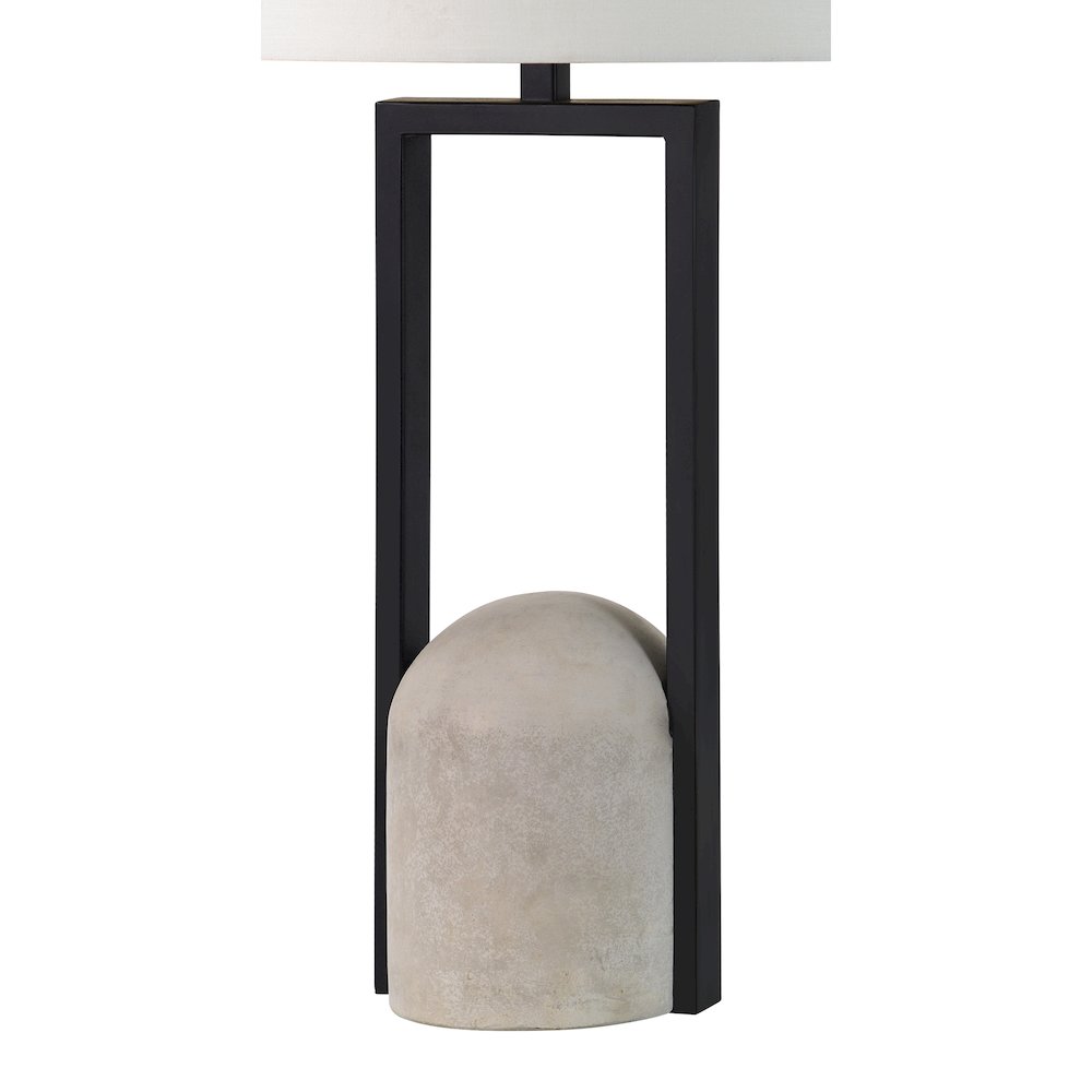 Florah 27.75" Length Table Lamp, Matte Black. Picture 3